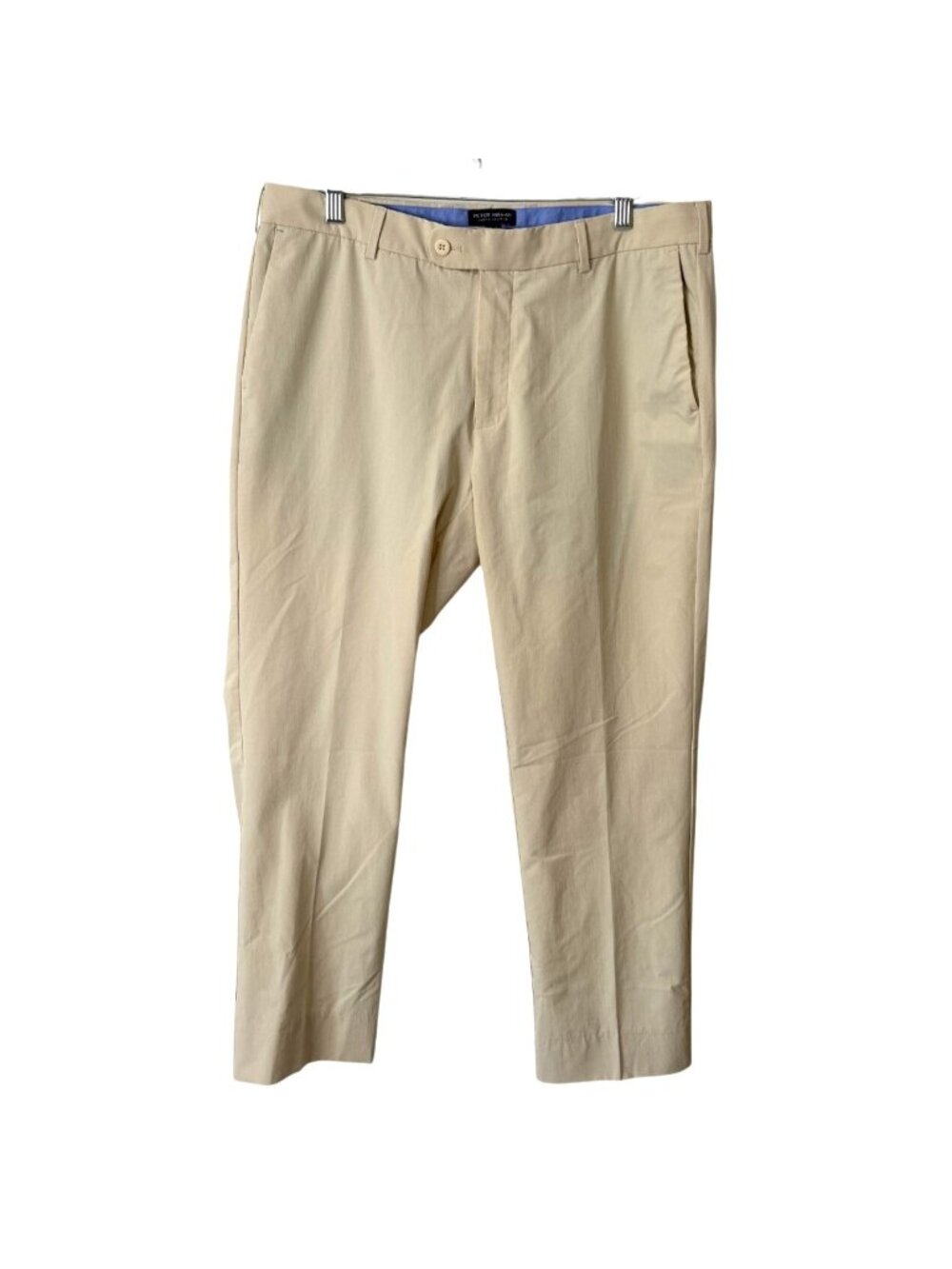 Peter Millar Crown Crafted Mens Size 35x28 Pants Beige Chino Golf Performance